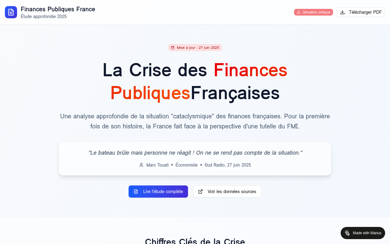 Aperçu de Finances Publiques France